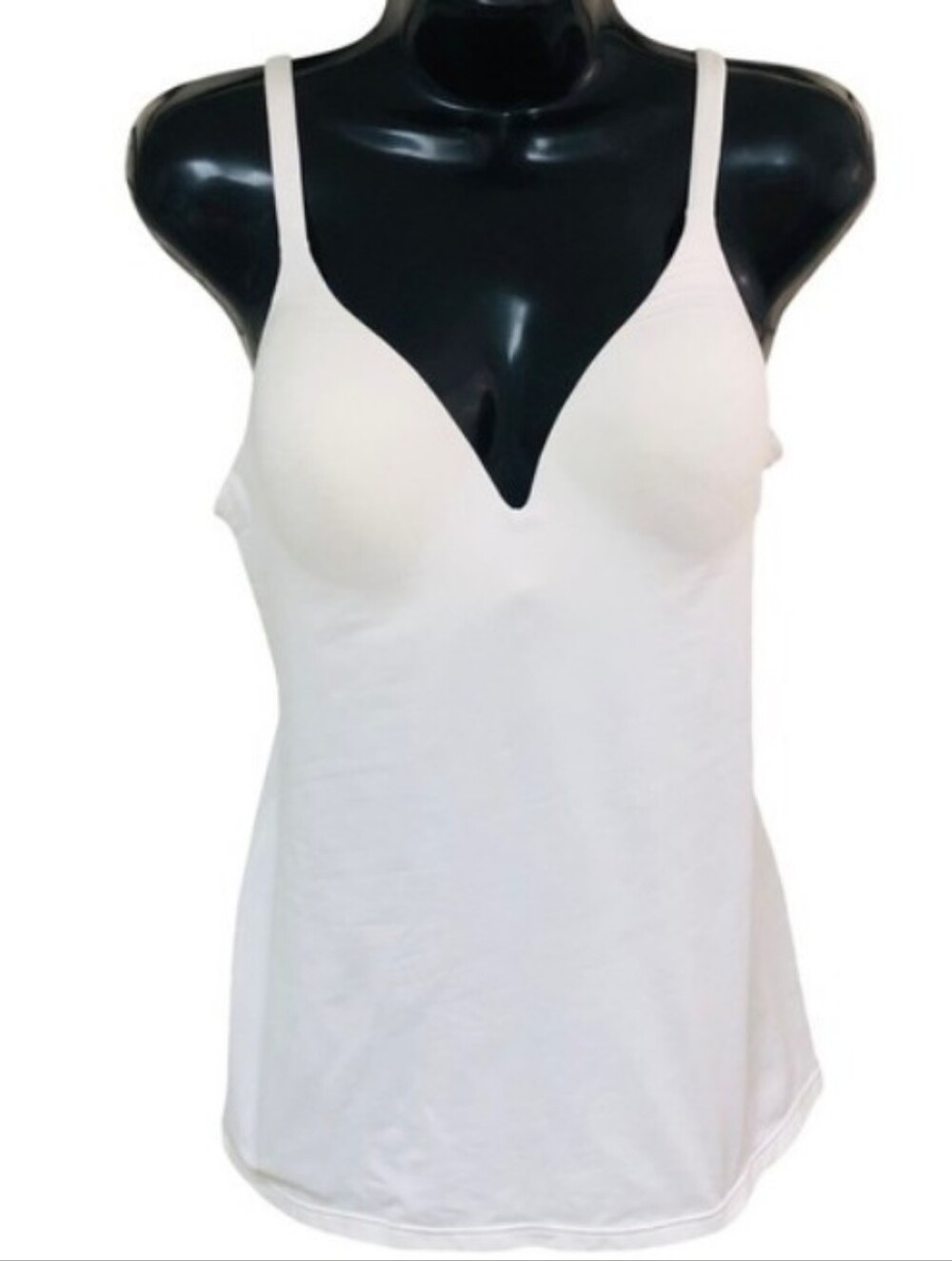 36B Victoria's Secret White V-Neck Built-In Bra Camisole